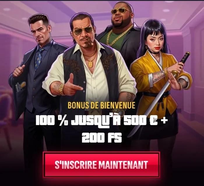 Mafiacasino banner mobile